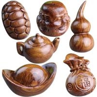 Factory direct sales of Laos rosewood handle pieces solid tourist crafts toy Pixiu gourd elephants hot style