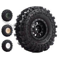 4PcsSet 1.9inch Rock Terrain Truck Tires&amp;1.9" Plastic Wheel Rim for 1:10 RC Crawler Axial SCX10 90046 AXI03007 Tamiya CC01 D90