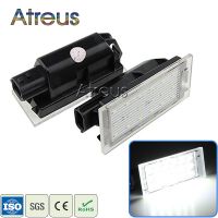 Atreus ไฟส่องทะเบียนรถ Led 2x ป้ายทะเบียน12V โคมไฟ Smd สีขาวสำหรับ Renault Megane 2 3 Clio Lagouna 2 Twingo Vel Satis Master 2006