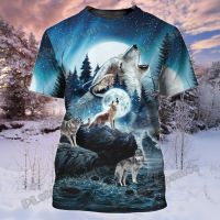 PLstar Cosmos Funny Animals Wolf &amp; Pitbull Pattern 3D Printed Mens t shirt Summer Unisex Casual Harajuku Tee Shirt DW235