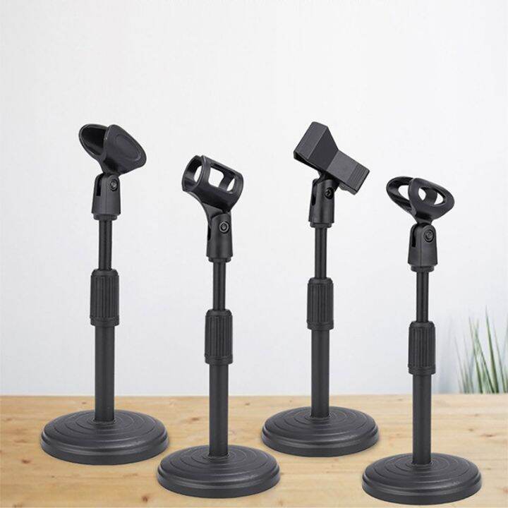 Desktop Microphone Stand Upgraded Adjustable Table Mic Stand with Base