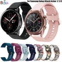 【LZ】 20mm 22mm Silicone Strap For Samsung Galaxy Watch Active 2 40mm 44mm / 3 41mm 45mm  / For Huawei GT 2 46 42mm Band Bracelet Belt