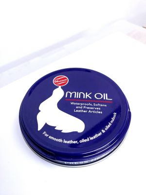 ครีมมิ้งค์ออยล์ (MINK OIL) ไขปลาวาฬ ขนาด 100 ml ครีมรักษาหนังกลุ่มออยล์ให้นุ่มและให้สี เข้มขึ้นตามธรรมชาติของเครื่องหนัง