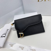 （High end bags） 2023 D new mens wallet leather short motor vehicle driving this bag half-folding wallet multi-card card holder 2383Box packaging