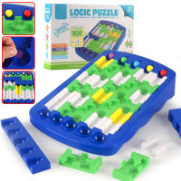 60DIY Run Race Track Mind Brain Inlectual Board Game Toy Challenges Logical Maze Ball Bead Route Training IQ Puzzle for Kids