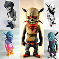 Hip-Hop Skull Resin Home Ornaments Halloween Creative Crafts Rock Skull Doll Mini Desktop Office Decorations Car Ornaments