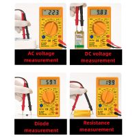 ；‘。、’ DT830B AC/DC LCD Digital Multimeter 750/1000V Voltmeter Ammeter Ohm Tester High Safety Handheld Meter Digital Multimeter