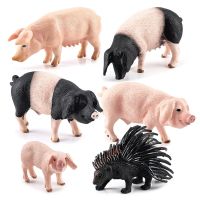 6PCS Pig Figures Farm Animals Toy Figures, Plastic Play Farm Animal Figurines for Toddlers Kids Boys Girls