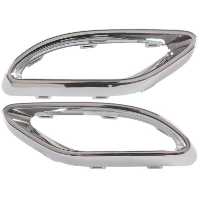 1 Pair Rear Exhaust Pipe Trim Bezel Fit for Mercedes W177 a W238 E W205 C 2058852221,2058852321