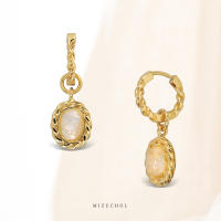 Mizuchol ต่างหูเงินแท้ พลอย Moonstone : GENTLE MOON