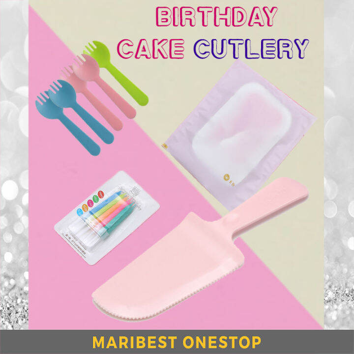 Four in one cake set disposable knife Cake Birthday Cake Cutlery Set