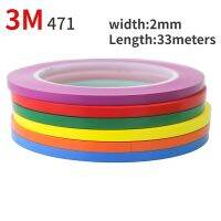 2mm Width 3M 471 Vinyl Tape Fineline Fine line Pinstriping Masking Tape Blue Floor Tape 2mm  x 33m