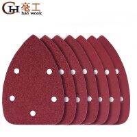 【cw】 10Pcs adhesive Sandpaper 5 holes SanderHook Disc Abrasive Tools Polishing Grit 40 2000 ！