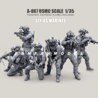 1/35 Resin soldier model kits DIY figure toy scale model army self-assembled (6 piece) (special offer) A-887