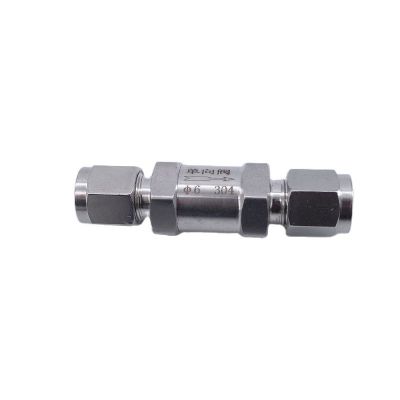 Free ship check valve 3 6 8 10 12 mm 1/8 1/4 3/8 1/2 hard tube SS304 stainless steel high pressure acid-proof one-way valve