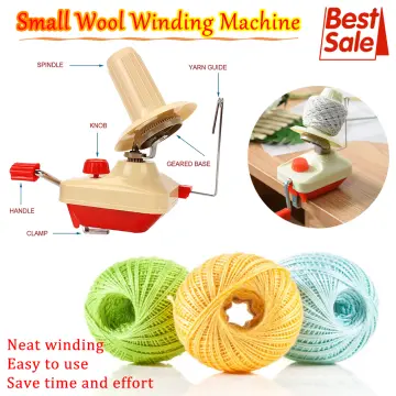 Manual Wool Ball Winder for Winding Yarn Skein Thread and Fiber Hand  Operated Swift Wool Yarn Winder for Knitting and Crocheting