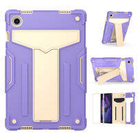 2023FashionArmor Case สำหรับ Samsung Galaxy Tab A8 10.5 "2021 SM-X200 SM-X205 Heavy Duty TPU PC ฮาร์ดยืนกันกระแทกปก