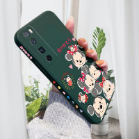 Case4you สำหรับ Huawei Nova 7 Nova 7I Nova 7 Pro Nova 7 SE Nova Y70การ์ตูนน่ารักรูปแบบขอบเคสป้องกันกล้องเต็มรูปแบบ