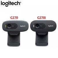 ✟▨♟ Logitech Camera C270/C270i HD USB Webcam Remote Meeting With Microphone no need to install Driver Notebook Computer Camera