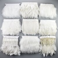 1Meters Feathers for Needlework Diy Tape Fringe Trim Turkey Pheasant Sewing Decoration