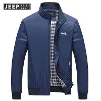 JEEP SPIRIT แจ็คเก็ตลำลองสำหรับผู้ชาย,แจ็คเก็ตลำลองแฟชั่นของผู้ชายเสื้อโค๊ทสไตล์เกาหลีเสื้อวัยกลางคน