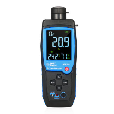 Handheld Digital Oxygen Detector USB Rechargeable Automotive O2 Sensor Tester Monitor LCD Display Adjustable Alarm Auto Power Off Oxygen Meter for Car Tunnel Laboratory and Industry