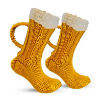 Cute Uni Socks Novelty Winter Warm Socks 3D Beer Mug Shape Socks Polyester Hosiery Accessories Best Christmas Birthday Gifts