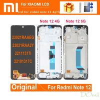 จอ Lcd แบบดั้งเดิมขนาด6.67นิ้วสำหรับ Xiaomi Redmi Note 12นิ้ว4G 23021RAAE หน้าจอ LCD หน้าจอสัมผัสดิจิไทเซอร์สำหรับ Redmi Note 12 5G ชิ้นส่วนอะไหล่สำหรับจอแสดงผล22111317I