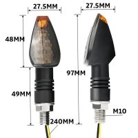ไฟ Led รถจักรยานยนต์ไฟกระพริบ12V เลนส์ตัวกะพริบไฟควันสีเหลืองอำพันอเนกประสงค์4ชิ้นสำหรับฮอนด้ายามาฮ่าซูซูกิคาวาซากิ