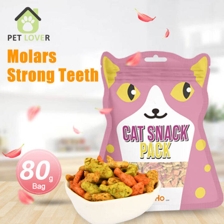 80g Nutrition Cat Biscuits Catnip Biscuits Snack Kitten Teeth Cleaning Cat Grass Granules