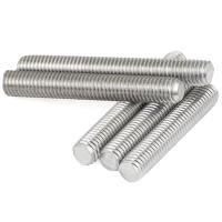 M4 M5 304สแตนเลสสตีลเกลียวเต็ม Rod สกรู Rod Headless Bolt Thread Full Threaded Stud