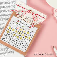 30 Sheets Cat Weekly Daily Monthly Planner Check List 3.4" X 5.2" Sticky Notes Notepads Self-stick Memo Pads