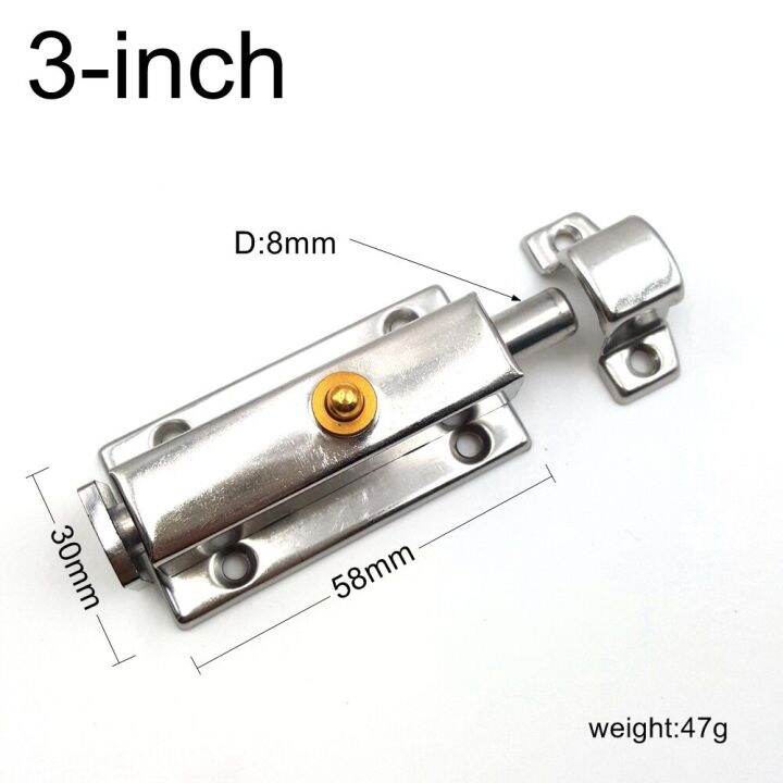 1pcs-3-inch-stainless-steel-brushed-automatic-spring-door-latch-sliding-lock-bolt-hasp-staple-gate-safety-lock-door-hardware-locks-metal-film-resistan