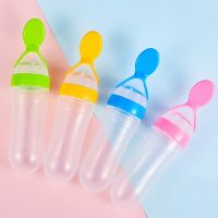 1pc 90ml Pacifier Feeder Bottle for Baby Child Fresh Fruit Milk Training Feeding Bottle Teat Nipple Spoon Feeding Accessories Bowl Fork Spoon Sets