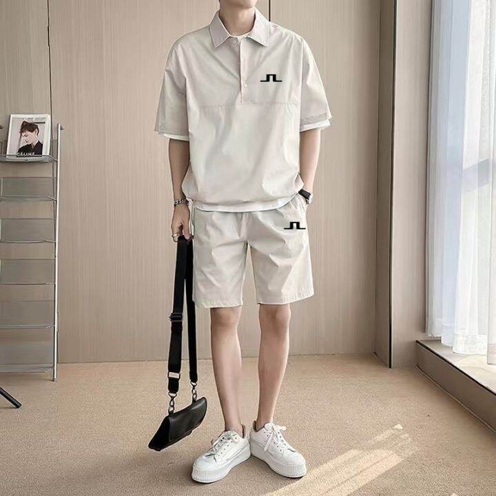 horse-golf-wear-men-t-shirt-2023-golf-short-sleeve-tee-golf-shorts-suit-mens-golf-wear-summer-golf-suit-polo-tennis-suit-acce-towels