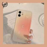 เคส iphone เคสไอโฟน เปลือกนิ่ม ไล่โทนสีพระอาทิตย์ตก tpu iPhone 11 Pro Max X Xr Xs Max 7 8 Plus Se 2020 12 pro max 12 mini 13 pro max 13 mini