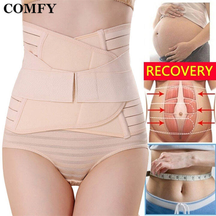 COMFY Post Partum Belly Binder Soft Comfortable Postpartum Recovery Binder Binder for Cesarean