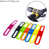 Silicone world Bicycle Handlebar Silicone Strap Band Cycling Light Holder Phone Fixing Elastic Tie Rope Torch Flashlight Bandage