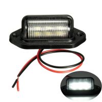 Car Truck License Plate Lights 6 LED Universal License Taillight for Auto Trailer Motorcycle Van Boat Side Lamp 500LM