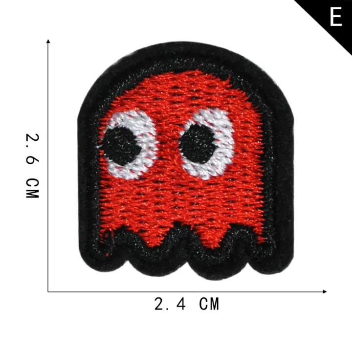 【high quality】Game pacman patch diy sew/Iron on embroidery badges
