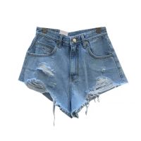 WOMENGAGA High Waist Booty Black Summer Hot Girls Super Shorts Korean Sexy Women Denim Shorts Mini Short Feminino Strapon 59JZ