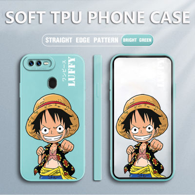 เคสโทรศัพท์ เคส OPPO AX5s Case Luffy สแควร์ซอฟต์ซิลิคอนฟูลเฮาส์ ป้องกันการกระแทก ฝาหลังยางกันกระแทก สำหรับเด็กชายเด็กหญิง