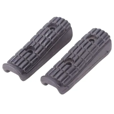 1 Pair Motorcycle Front Foot Step Peg Rubber Shell Motorbike Foot Rest Pedal Cover For Yamaha FZR250 1HX 3LN FZR400 Pedals