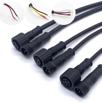 1 Pair 2Pin 3Pin 4Pin IP65 DC connector Cable Waterproof ire Plug for LED Light Strips Male to Female Jack adapter 15mm 20CM C1