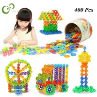 400Pcs 3D Puzzle Jigsaw Plastic Snowflake Building Building Model Puzzle Educational Intelligence Toys For Kids WYQ