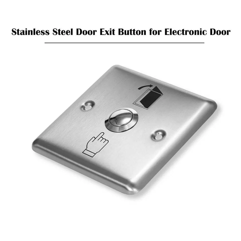 Stainless Steel Push to Exit Lock Release Button, Door Access