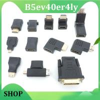 B5ev40er4ly Shop HDMI-Compatible mini mirco Male to Female Converter Adapter Extender 90 270 Degree Right Angle 4K for HDTV cable Connector 1080