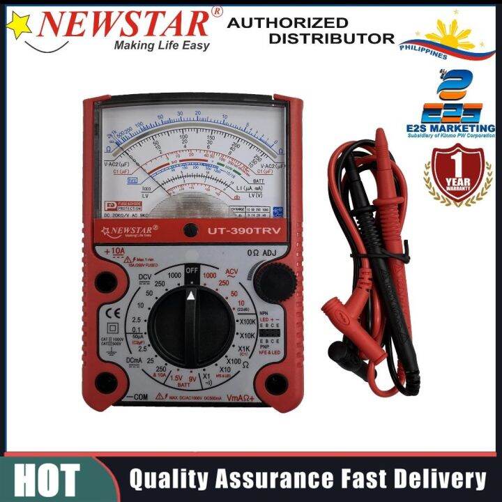 Newstar UT390TRV Robust Professional Analog Multimeter MAX Range