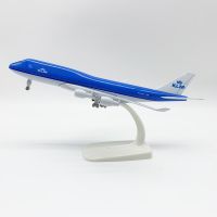 [20 CM] โมเดลเครื่องบิน KLM 747 (Air Craft Metal Model)  มีล้อ และขาตั้งโชว์ สวย ลำใหญ่ - ของขวัญ ของสะสม ของตั้งโชว์