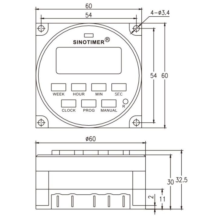 tm618sh-1-new-sinotimer-1วินาทีนาฬิกาดิจิตอลปรับโปรแกรมได้รายสัปดาห์เปิดปิดรีเลย์เวลาไมโครคอมพิวเตอร์110v-โดยอัตโนมัติ